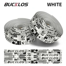 BUCKLOS 자전거 테이프 소프트 로드 핸들 바 랩 미끄럼 방지 자갈 레이싱 사이클링 스트랩 그립 래퍼 리본, 06 MEMPHIS-WHITE