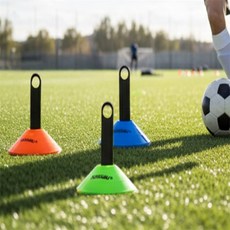 용용스토어 스포츠 축구 훈련콘 접시콘 세트 10개입 축구관련선물, 컬러, 1개, 블루