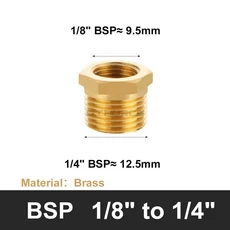 황동 육각 부싱 감속기 파이프 피팅 1/8 1/4 3/8 1/2 3/4 F ~ M 나사 구리 물 가스 어댑터 커플러 커넥터, F 01 To M 03