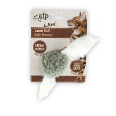 AFP 고양이 흥미유발 새소리 깃털공 양모인형 GREY_2100, 상세 설명 참조