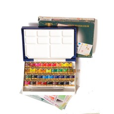 Holbein 好賓 塊狀透明水彩 36色 PN698 塑膠盒, 詳見包裝