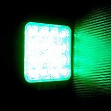 LED 써치라이트 48W 그린 후미등 지게차 화물차 트랙터 보트 탐조등