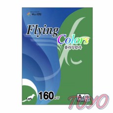 투요 플라잉칼라 초록 A4 15매 프린터용지 색상A4 인쇄종이