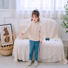 [당일배송]곰돌이 패밀리룩 후드티 아이보리