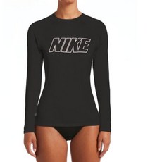ㅇ매장정품ㅇ 나이키스윔 나이키 스윔 여성 레터 라인로고 롱 슬리브 래시가드NESS9383-001 133091