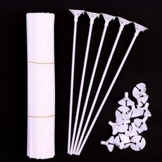 풍선 막대 스틱 손잡이 세트 막대풍선 막대풍선세트 선막대 풍선깔대기세트 풍선막대 풍선막대스틱 풍선막대스틱세트 풍선막대캡 풍선빨대 풍선빨대스탠드 풍선빨대스틱 풍선손잡이 풍선스틱 풍선, 화이트-32cm