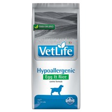 法米納 VetLife 低敏雞蛋米犬糧 2kg 獸醫處方 適用飲食敏感犬, 1個, 飲食敏感性+過敏性皮炎