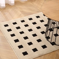 新中式高級入戶門地墊 60x90CM, E格調-白色,50X80CM, 1個