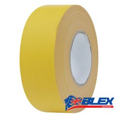 블렉스 무광 컬러 면테이프 대용량 50M, 황색, 1개
