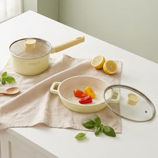 [STOLTZ] 독일 슈톨츠 레몬머랭 IH 쿡웨어 냄비 2종 (편수18+전골20)