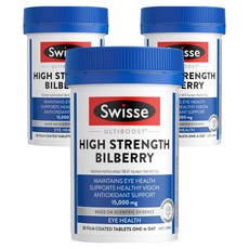 스위스 하이 스트렝스 빌베리 타블렛, 3개, 30정