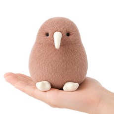 모어인 키위새 인형 키링, 1개, 브라운, 12cm