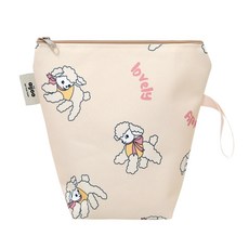 아이주 방수 양치컵 파우치 항균 양면방수 네임 다용도 주머니 어린이집 유치원 유아 입학 준비물 화장품 여행용 아동용 칫솔 가방 수건파우치 생리대파우치 화장품파우치, 양치컵파우치 러블리 양