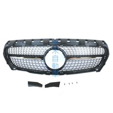 大禾自動車 AMG樣式 滿天星 亮黑一線 水箱罩 適用 BENZ W117 CLA 200 220 250 13-16, 1個