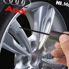 자동차 휠 페인트 붓펜 튜닝용품 아우디A5 빠른배송 자동차튜닝 휠표면 휠페인트, 무광블랙 계열 404
