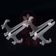 혜명만물몰 접시 받침대 삼각받침대 접시대 꽂이 플라스틱접시받침대 물빠짐, 소 4P