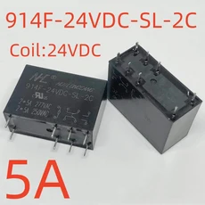 새로운 914F-12VDC-SL-2C ; (14F2C-12V/24V-5A) 릴레이 8핀, 01 SMI-24VDC-SL-2C, 01 CHINA