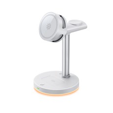 新品QI2.2三合一磁吸無線充電器半導體制冷夜燈桌面支架手機快充, 1個, 如圖