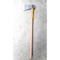 金刀具 #K05 鐵店出品 綠竹筍清竹頭斧頭 大斧頭 破柴破竹斧頭 伐木斧頭 開山斧頭 農用 戶外 園藝工具, 1個, 4斤大斧頭裝3尺赤皮柄, 4斤大斧頭裝3尺赤皮柄