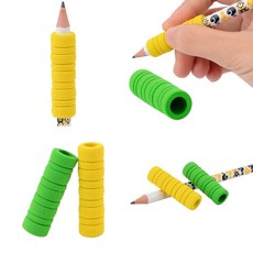 필기용 볼펜 손가락 그립 홀더 펜그립 투명 필기용품