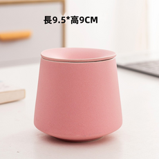 GUEFOON 陶瓷防飛灰菸灰缸家用, 1個, 匠語-菸灰缸粉色:如圖所示（8504）