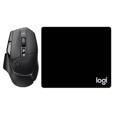 로지텍 무선 게이밍 마우스 G502 X 라이트스피드 + 마우스 패드 일반형, 블랙