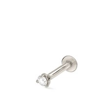 라크앤베리 14K 화이트 골드 모더니스트 다이아몬드 이어링