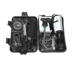 登山急救包 野外求生存包 露營工具 13種配件 爬山攀岩 戶外運動 探險【AAA6549】, 13件組急救包, 1個