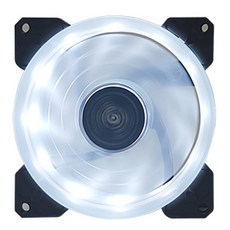[쿨러텍] USB-9225 LED RING WHITE(DUO) [시스템쿨러/92mm], 1개