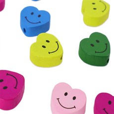 도시생활용품 원목 비즈 우드구슬, 곰돌이