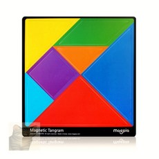자석칠교퍼즐 학생용 150x160mm 도형학습 창의놀이 교구
