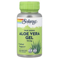 솔라레이 알로에베라 젤 Aloe Vera Gel 10mg 허브 캡슐 100정, 1