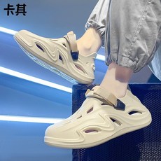 男女EVA洞洞鞋 溯溪鞋 戶外休閒沙灘鞋 防滑包頭涼拖鞋 AJKC