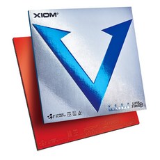 엑시옴(XIOM) 공식 본사 직영 탁구 러버 베가(VEGA) 유럽, 적색, 1개