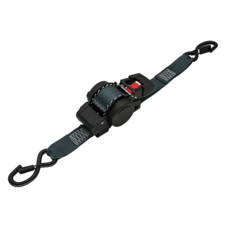 38mm 자동회수 깔깔이바 원터치 래칫바 자동바 라쳇스트랩 화물바 화물고정벨트 자동수축 고정스트랩 화물차 트럭용, 1개, 블랙