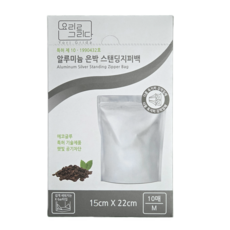 요리를그리다 알루미늄 은박 스탠딩지퍼백, 중(M), 10개입, 2개