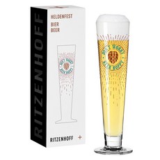 RITZENHOFF 德國啤酒杯 HELDENFEST英雄節經典啤酒杯 (共6款) 泡泡生活 送禮, 1個, 歡愉花釀