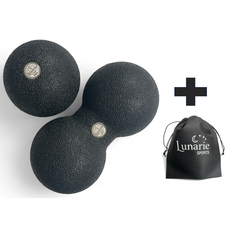 하드핏 마사지볼 세트 EPP 하드 듀얼볼 땅콩볼 싱글볼 셀프 지압 마사지 블랙 2종 세트, 1개