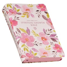 (영문도서) The Spiritual Growth Bible Study Bible NLT - New Living Translation Holy Bible Faux Leathe... Leather, Christian Art Gifts, English, 9781639521272