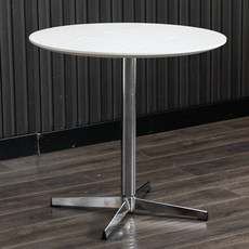 업소용 테이블 스텐 4인 보조 원형 2인 사각테이블 디저트 40x40cm, A. 60x60x73cm, J. 흰색 페인트 3
