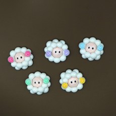 랜덤 5개 양데코 동물데코 동물파츠 캐릭터데코덴 탑꾸 레진 데코덴파츠