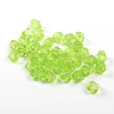 크리스탈 비즈 주판알 6mm 8mm 10mm 마름모 비즈공예재료, A4745. 그린, 1세트