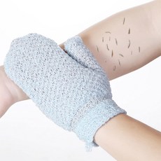 파스텔 벙어리 때장갑 때밀이 장갑 샤워 때타올 목욕장갑 글러브, 1세트, 블루, 3개입