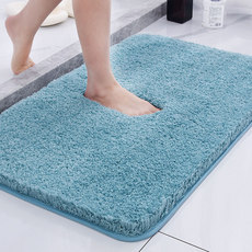 <르코이>호텔식 욕실 발매트 빨아쓰는 먼지없는 부드러운 흡수력 좋은 논슬립 사파이어블루, 7.사파이어블루