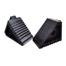 達特汽車工具 橡膠型車輪止滑墊 卡車後輪止滑墊 防退輪檔車輪斜坡三角 橡膠 輪擋 止滑 墊, 1個