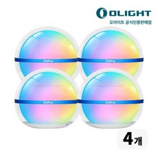 [공식몰] 오라이트 스피어 호즈키 LED 블루투스 캠핑 감성 랜턴 무드등 4개(1세트), 4개, 블루