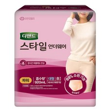 유한킴벌리 디펜드 스타일 언더웨어 여성파워 대형8개입 x 1팩, 대형, 8개입, 1박스