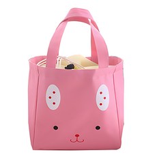 캐릭터 캔버스 보온 보냉 런치 쿨러백 5L, 1개, 토끼