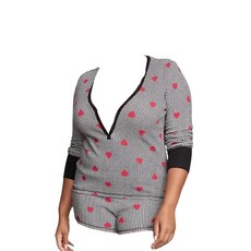 Victoria's Secret 보온 짧은 파자마 세트 미디엄 멀티 컬러 하트 신제품