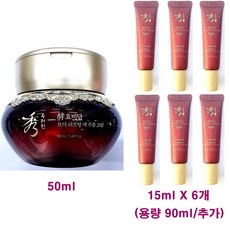 (무 배) 수려한 효비담 브이 리프팅 넥 주름 크림 50ml + 15ml X 6개 (용량90ml/튜브형) 추가 / 넥주름 크림 / 단품, 1개, 140ml